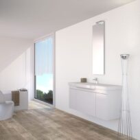 1000x333mm Next Gloss White Spanish Decorative Wall Tile (#4009)