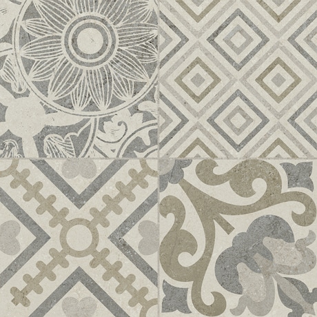 447x447mm Riviera Pearl Spanish Decorative Floor and Wall Tile (#2004)