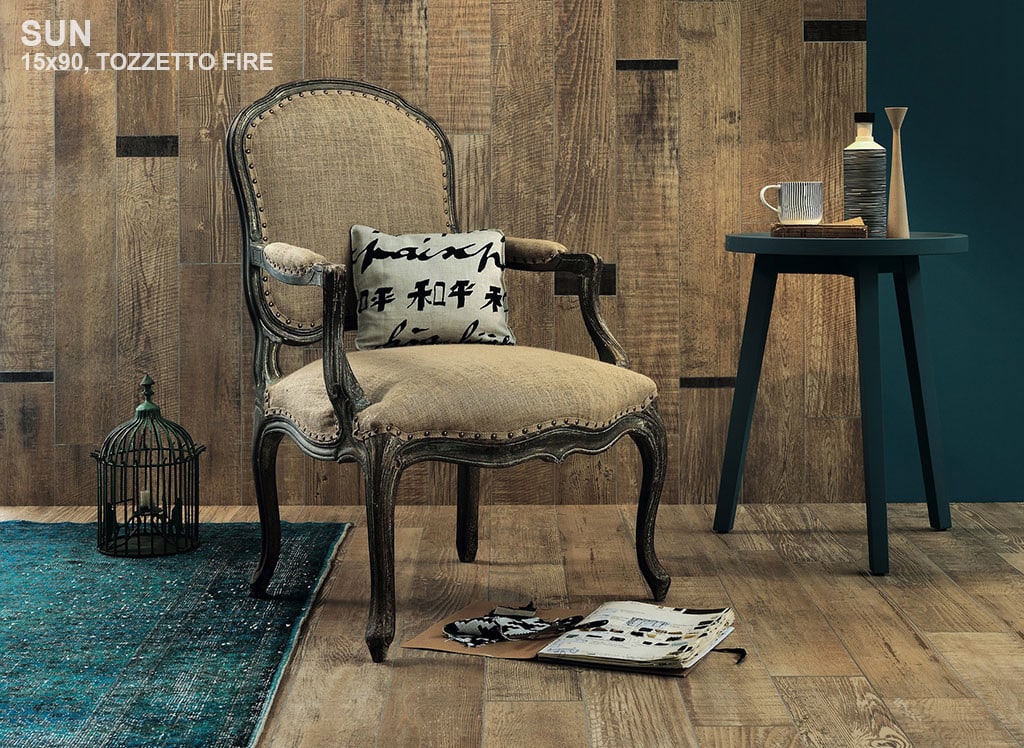 150x900mm Scrapwood Sun Wood Look Italian Porcelain Tile (#1532)