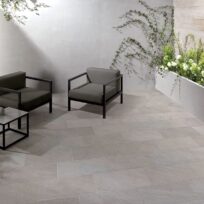 300x600mm Silver Grey Natural Stone Look R11 Italian Porcelain Tile (#5630)