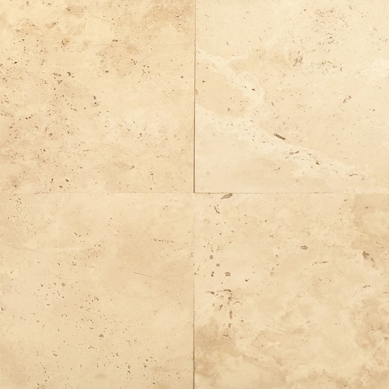 305x305mm Travertine Supremo Classic Light Honed Unfilled (#8257)