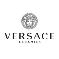 Versace Ceramics Eterno Silver 3D Medusa Porcelain Decor Tile 3531