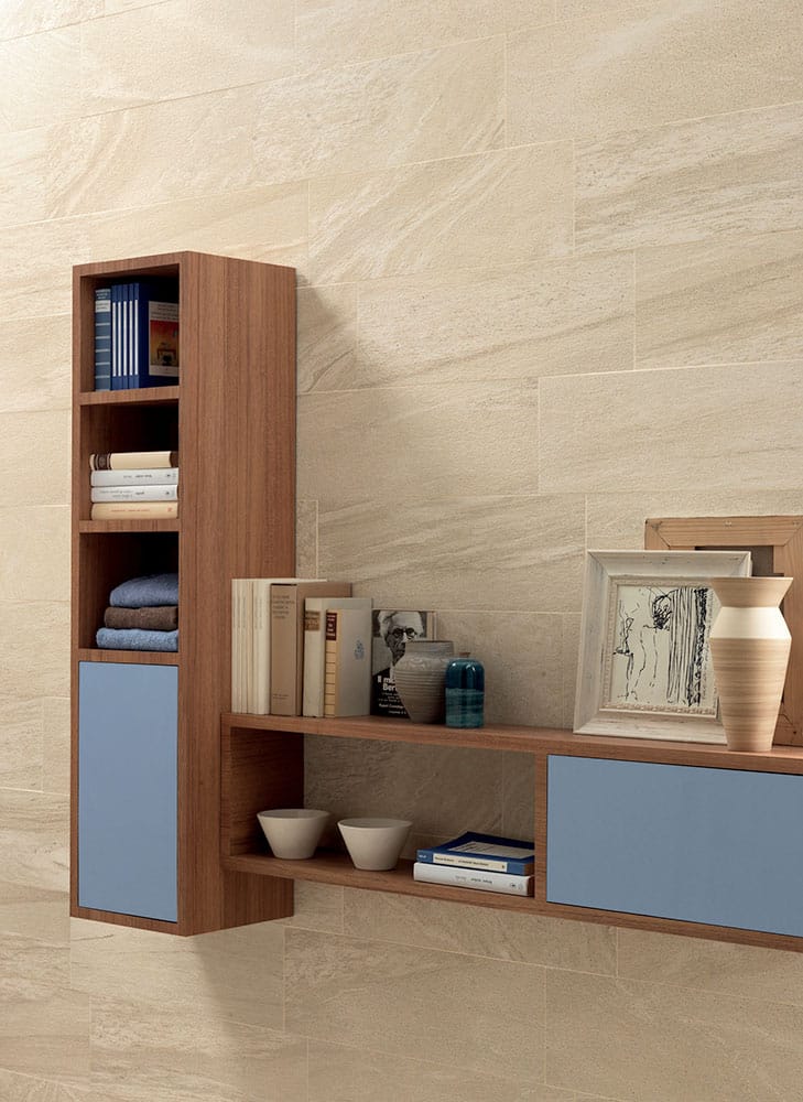 300x600mm Zolfo Natural Stone Look Italian Vitrified Porcelain Tile (#1705)