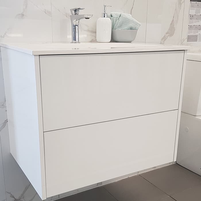 700(w)x500(d)x540(h)mm Bianco Wall Hung Vanity â€“ Single Basin (#9411)