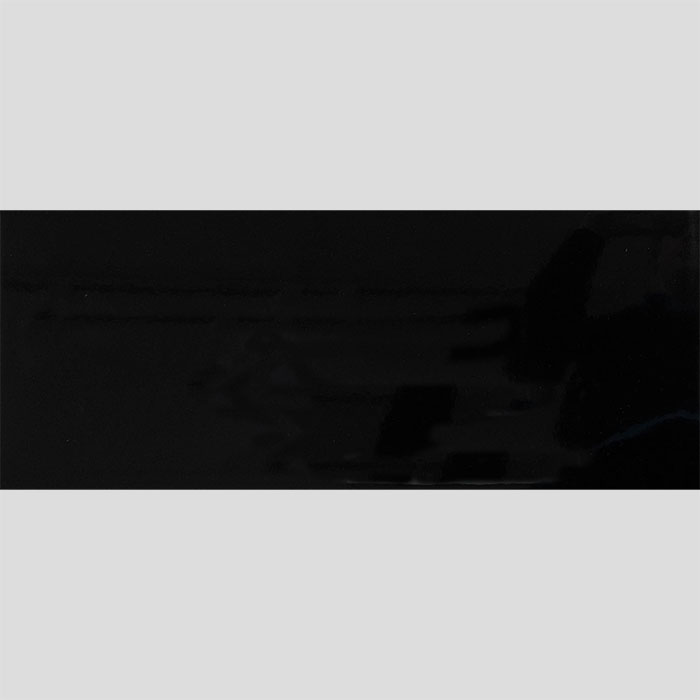 Black Gloss Non-Rectified Ceramic Wall Tile (#2214)