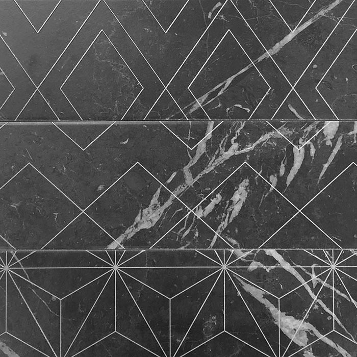 Brick Geo Negro Spanish Matt Cushion Edge Porcelain Subway Tile 6962