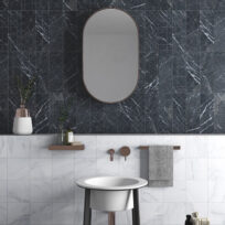 Brick Geo Negro Spanish Matt Cushion Edge Porcelain Subway Tile 6962