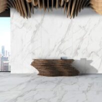 Calacatta Italian Marble Look  Polished Rectified Porcelain Wall & Floor Panel |Slab 3265