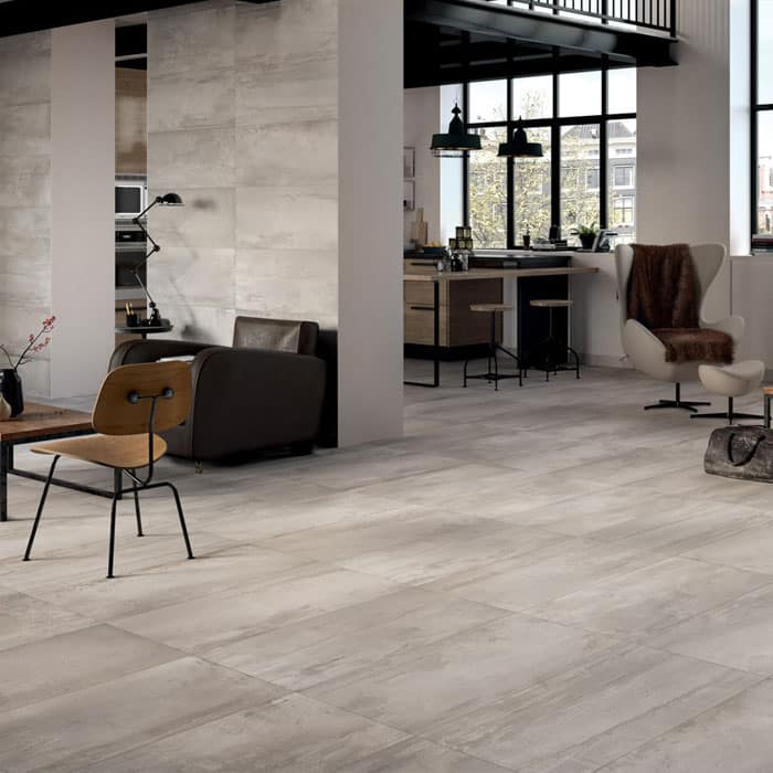 300x600mm Contemporary Silver Matt Italian Non-Rectified Porcelain Tile (#6570)