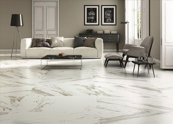 500x1000mm Fedra Blanco Calacatta Look Matt Finish Non-Rectified Spanish Porcelain Floor Tile (#3067)