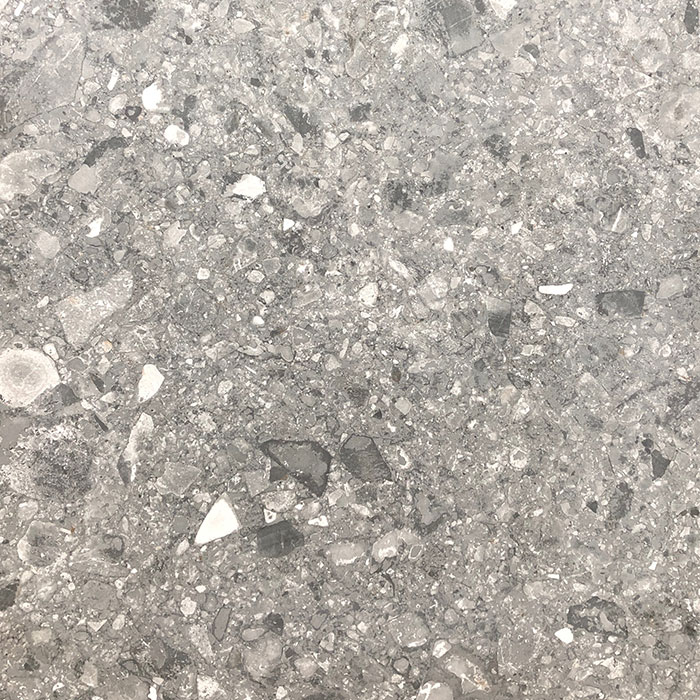 Finestone Dark Grey Terrazzo Look Matt Rectified Glazed Porcelain Floor Tile 3124