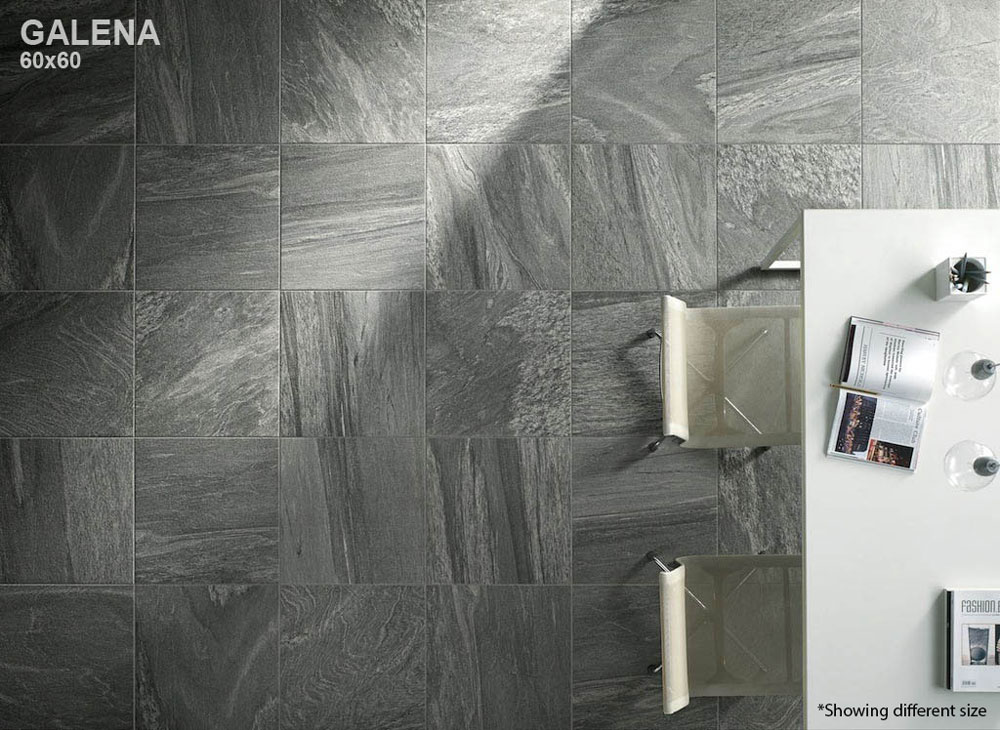 300x600mm Galena Italian Glazed Rockface Non-Rectified Porcelain Floor Tile (#1764)