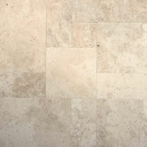 Grano Tumbled French Pattern Travertine Tile