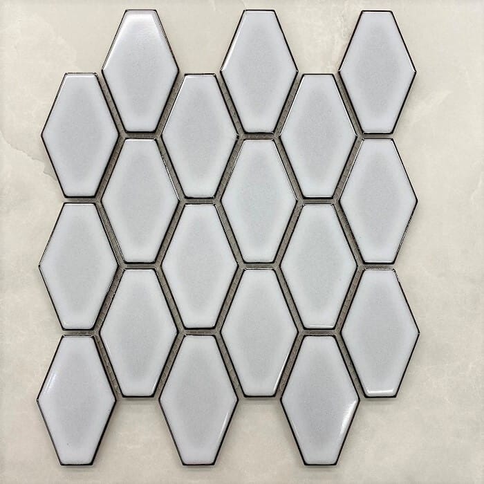 268x294mm Hexagon 60×95 White Mosaic Sheet 7512