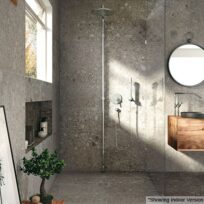 Norr Grey Terrazzo Look Anti-Slip Rectified Italian Outdoor Porcelain Tile (#6412)