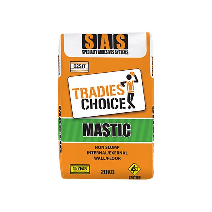 20kg SAS Mastic White Polymer Modified Cement Based Tile Adhesive (#9682)