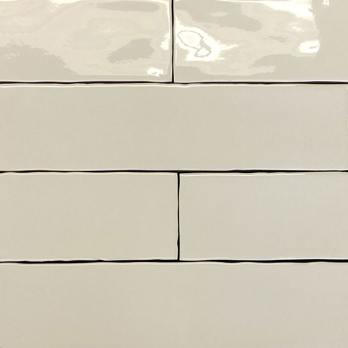 75x300mm Wavy Beige Gloss Ceramic Subway Wall Tile (#4132)